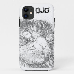 パーソナライズな子猫の顔の輪郭 iPhone 11 ケース