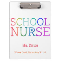 パーソナライズな学校のナースの水彩画のタイポグラフィ