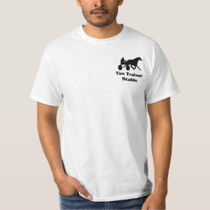 パーソナライズな安定した繋駕競走のワイシャツ Tシャツ