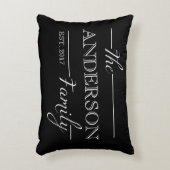 パーソナライズな家族のギフトの名前をカスタムするの家の装飾 アクセントクッション (正面(垂直))