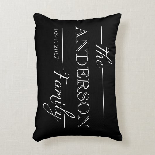 パーソナライズな家族のギフトの名前をカスタムするの家の装飾 アクセントクッション (正面(垂直))
