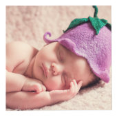 パーソナライズな家族のベビーか子供4"写真の立方体 フォトキューブ (正面)