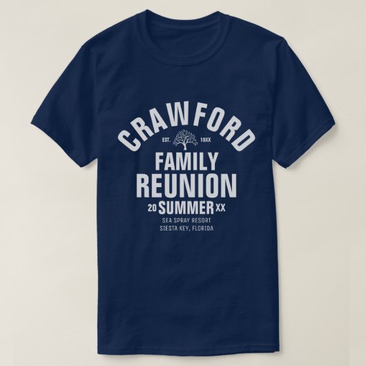 パーソナライズな家族会のティー Tシャツ (デザイン正面)