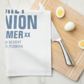 パーソナライズな家族会の台所タオル キッチンタオル (四つ折り)