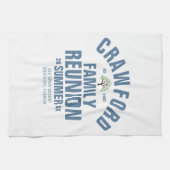 パーソナライズな家族会の台所タオル キッチンタオル (横)