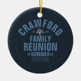 パーソナライズな家族会の陶磁器のオーナメント セラミックオーナメント