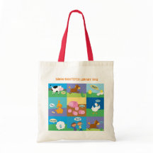 パーソナライズな家畜の図書館のトートバック