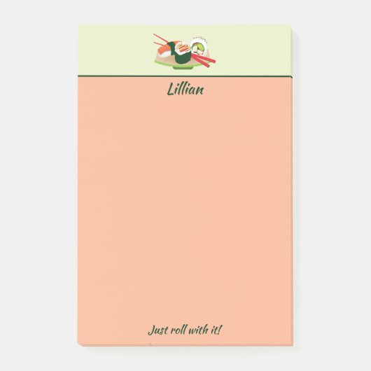 パーソナライズな寿司のポスト・イット ポストイット (正面)