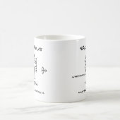 パーソナライズな射手座 コーヒーマグカップ (中央)