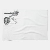 パーソナライズな小剣の靴のハイヒールポンプ キッチンタオル (横)