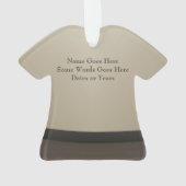 パーソナライズな小包の配達員のクリスマスの休日 オーナメント (裏面)