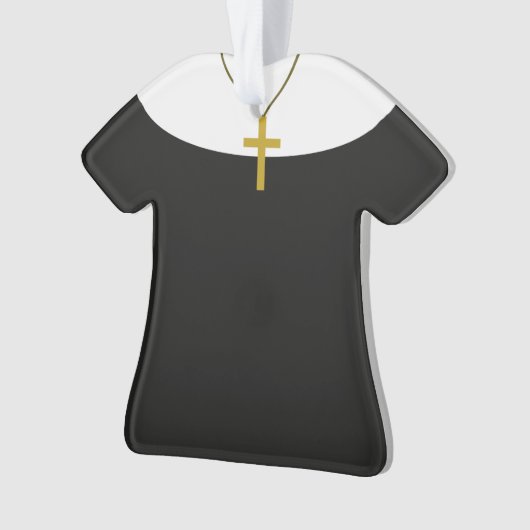 パーソナライズな尼僧の姉妹のクリスマスのオーナメント オーナメント (正面)