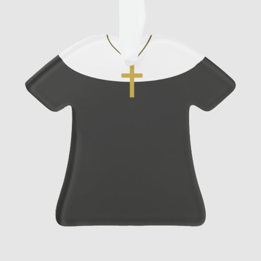 パーソナライズな尼僧の姉妹のクリスマスのオーナメント オーナメント (正面)