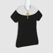 パーソナライズな尼僧の姉妹のクリスマスのオーナメント オーナメント (正面)