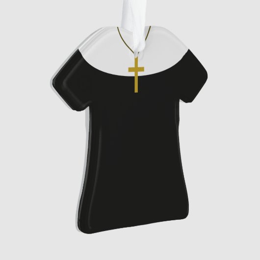 パーソナライズな尼僧の姉妹のクリスマスのオーナメント オーナメント (正面)