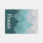 パーソナライズな山地のフリースブランケット フリースブランケット (正面(横))