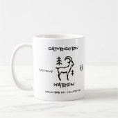 パーソナライズな山羊座 コーヒーマグカップ (左)