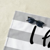 パーソナライズな巡航の引用文のビーチタオル ビーチタオル (インサイチュ)