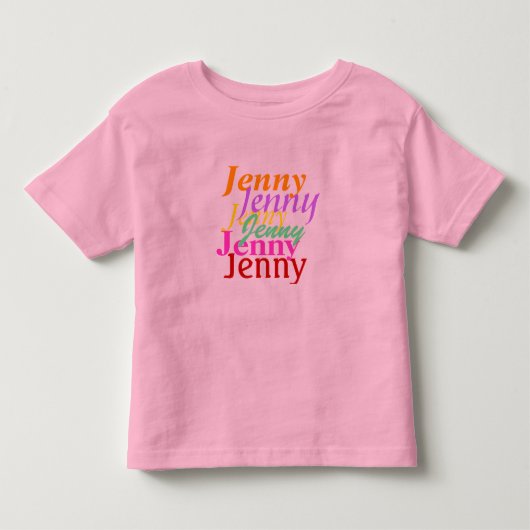 パーソナライズな幼児のTシャツ トドラーTシャツ (正面)