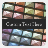 パーソナライズな幾何学的なアイシャドウのメーキャップアーティスト スクエアシール (正面)