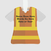 パーソナライズな建設請負業者のクリスマス オーナメント (裏面)