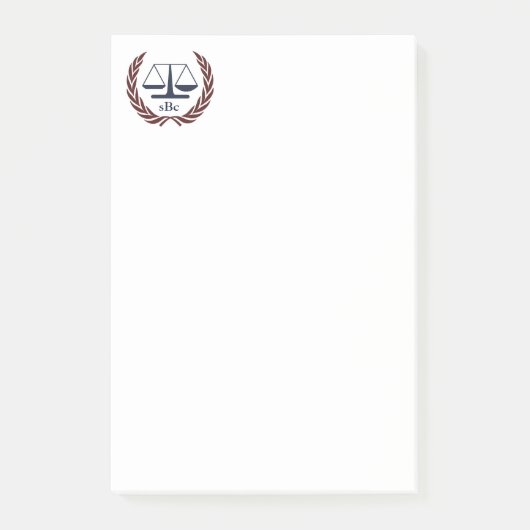 パーソナライズな弁護士のギフト ポストイット (正面)