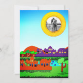 パーソナライズな引っ越し祝いパーティーのパーティの招待状 招待状 (裏面)