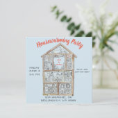 パーソナライズな引っ越し祝いパーティーのパーティの招待状 招待状 (スタンド正面)