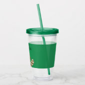 パーソナライズな弟またはお兄さんのアライグマ アクリルタンブラー (左)