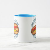 パーソナライズな強大な犬のホットドッグ マグカップ (中央)