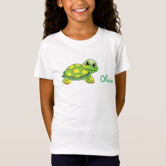パーソナライズな微笑のカメ Tシャツ