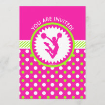 パーソナライズな応援/Pomのピンク-緑の水玉模様