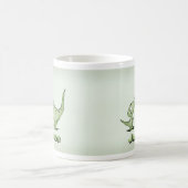 パーソナライズな恐竜 コーヒーマグカップ (中央)