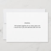 パーソナライズな意志私のメイド・オブ・オーナー（花嫁付き添い人）カードです 招待状 (裏面)