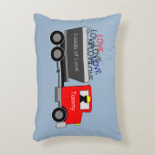 "パーソナライズな愛の負荷"トラック アクセントクッション (正面(垂直))