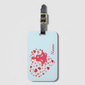 パーソナライズな愛ヨガの荷物のラベル ラゲッジタグ (正面縦)