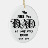 パーソナライズな愛情のある記憶のクリスマスのオーナメント セラミックオーナメント (右)