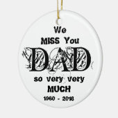 パーソナライズな愛情のある記憶のクリスマスのオーナメント セラミックオーナメント (左)