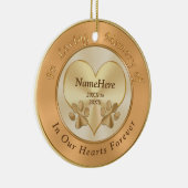 パーソナライズな愛情のある記憶犬の悔やみや弔慰のギフト セラミックオーナメント (右)