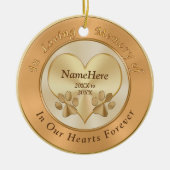 パーソナライズな愛情のある記憶犬の悔やみや弔慰のギフト セラミックオーナメント (正面)