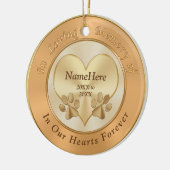 パーソナライズな愛情のある記憶犬の悔やみや弔慰のギフト セラミックオーナメント (左)