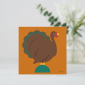 パーソナライズな感謝祭の招待状 招待状 (スタンド正面)