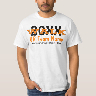 パーソナライズな慈善の歩行のTシャツ Tシャツ