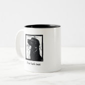 パーソナライズな憂うつのSpringador Linoのプリントのマグ ツートーンマグカップ (正面左)