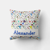 パーソナライズな手用具およびハードウェアパターン クッション (裏面)