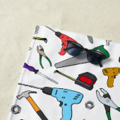 パーソナライズな手用具およびハードウェアパターン ビーチタオル (インサイチュ)