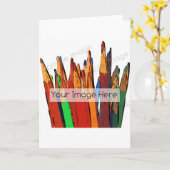 パーソナライズな挨拶状 カード (黄色い花)