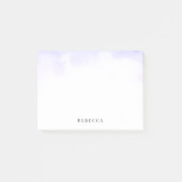 パーソナライズな敏感な紫色の水彩画の洗浄 ポストイット