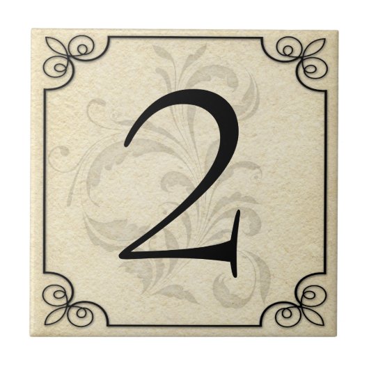 パーソナライズな数タイル タイル (正面)