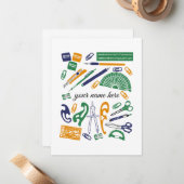 パーソナライズな数学の教師の文房具Notecards ノートカード (正面/裏面インサイチュ)